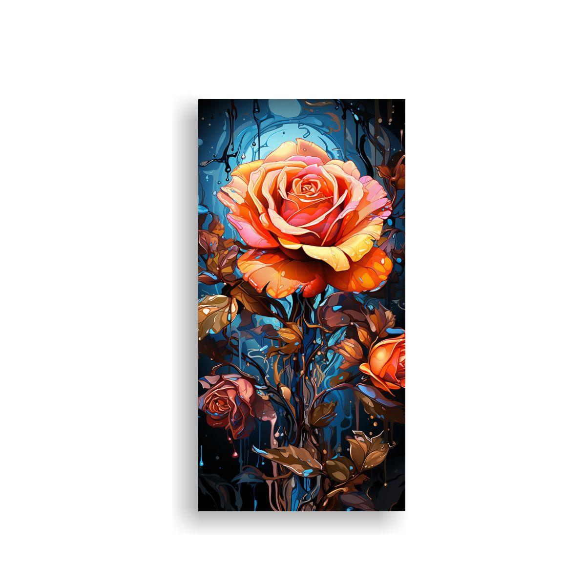 Pintura Decorativa Con Tela Sublimada Multicolor 40x80cm-0