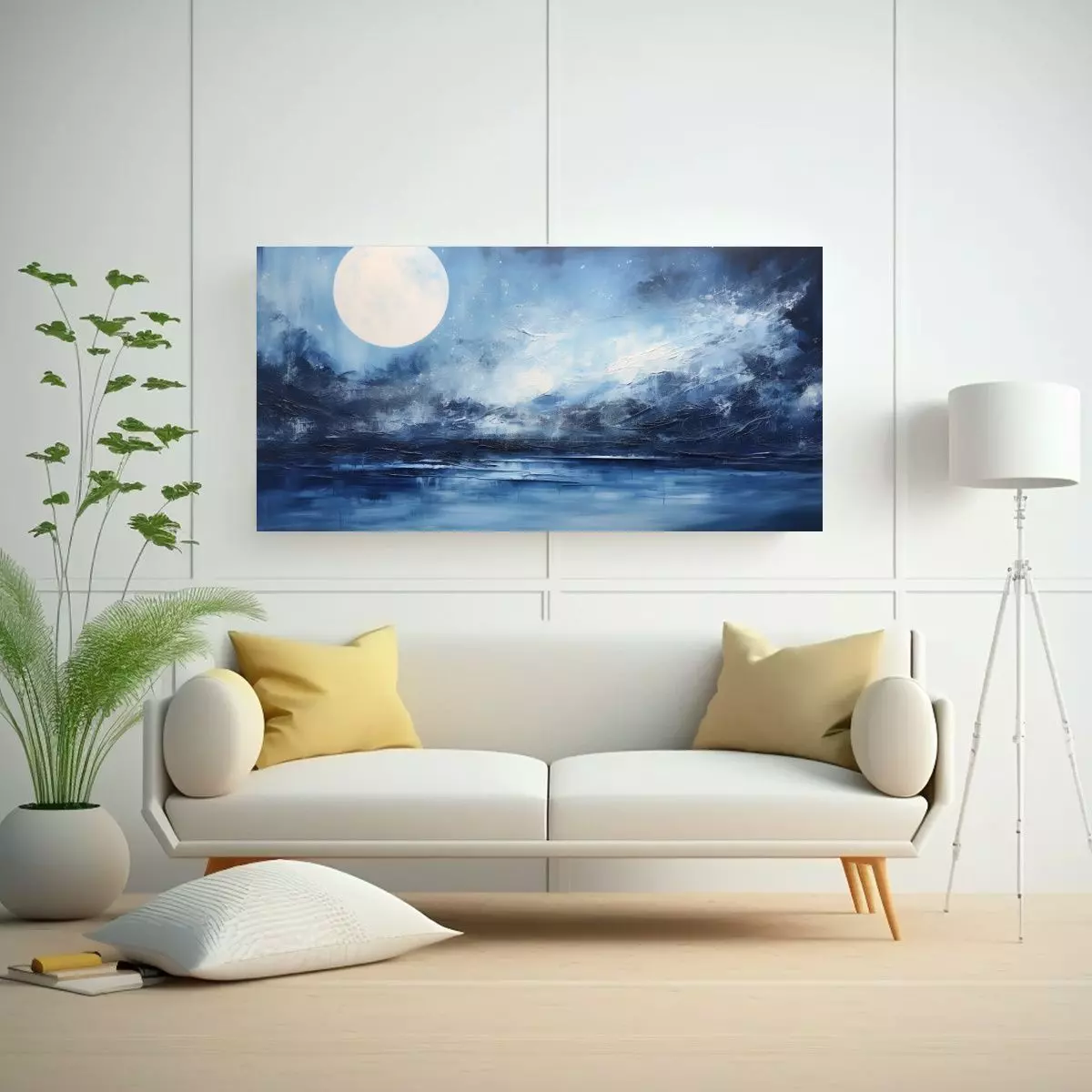 Pinturas Decorativas De Arte Acuarela Abstracta 160x80cm-2