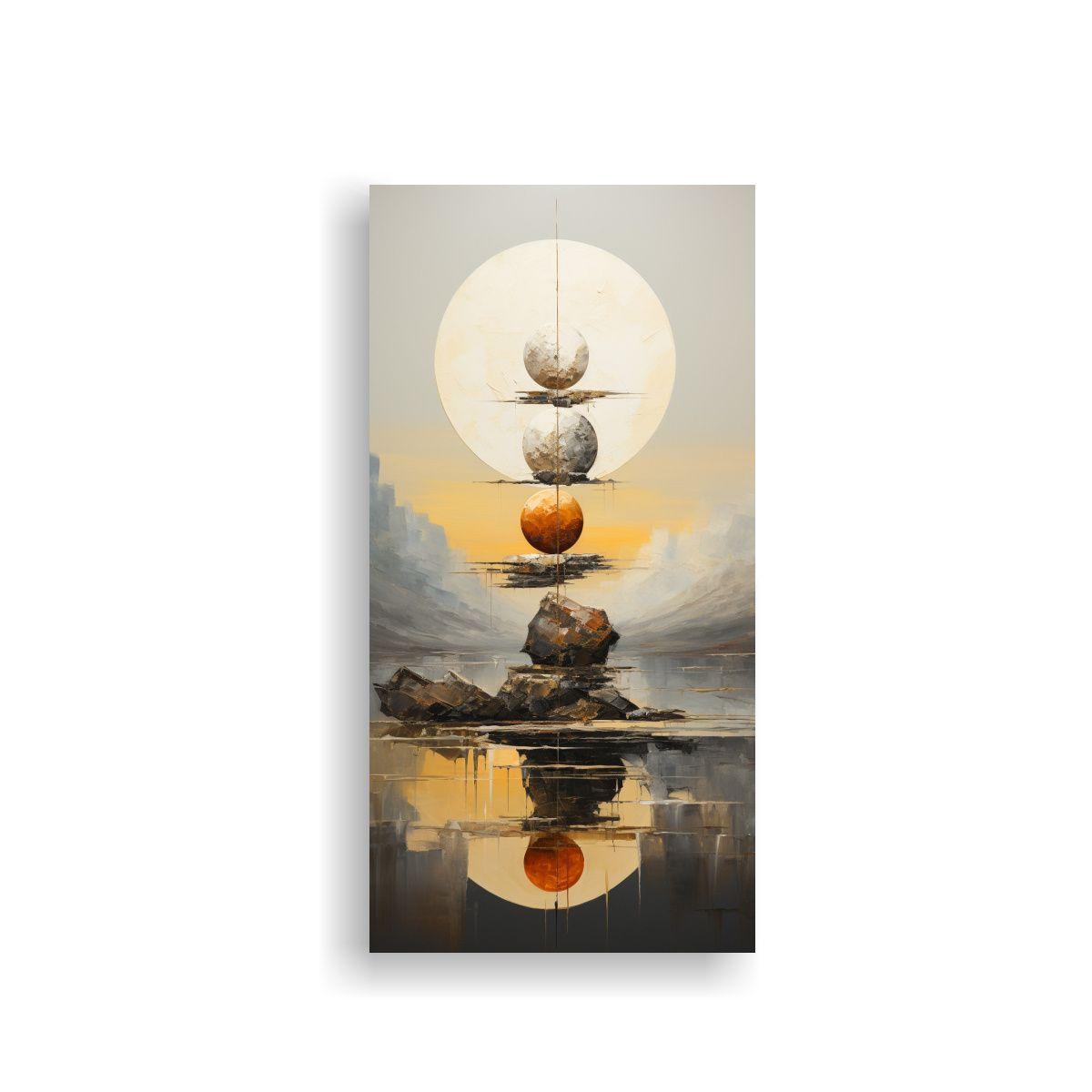 Pinturas De Decoración Vintage De Canva, Balance 20x40 Cm-0