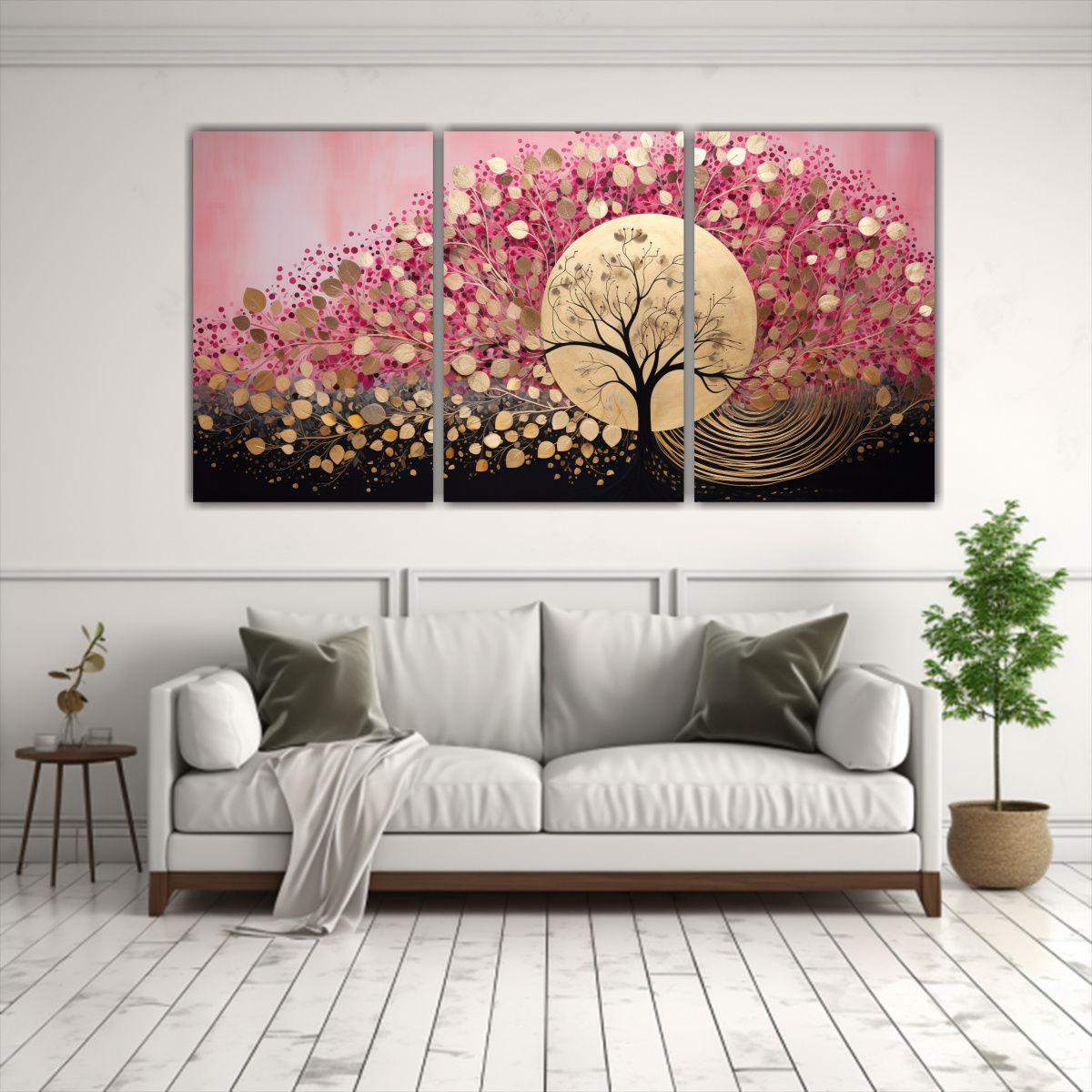 Conjunto 3 Lienzos Tela Decoración Detalles 150x75 Cm-2