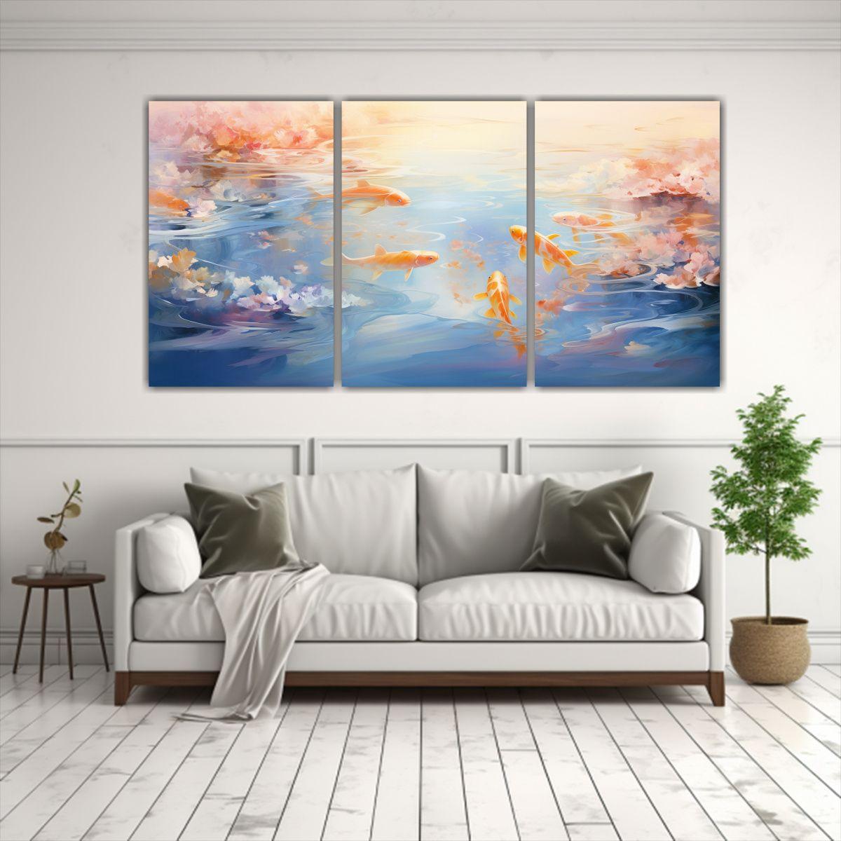 Pinturas Decorativas De Suaves Ondulaciones 120x60 Cm-2