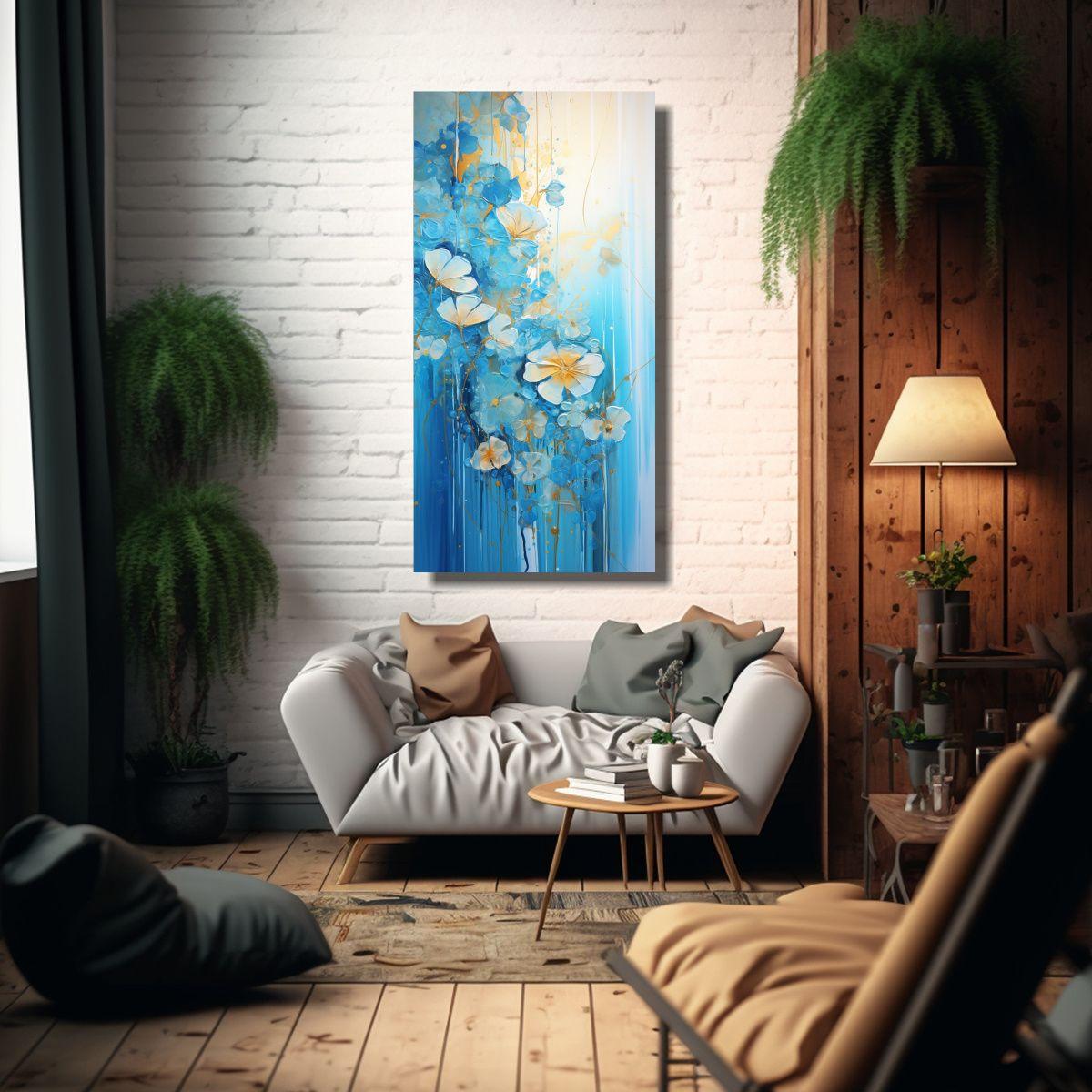 Pintura En Bastidor Tema Visual En Vibrantes 70x140cm-2