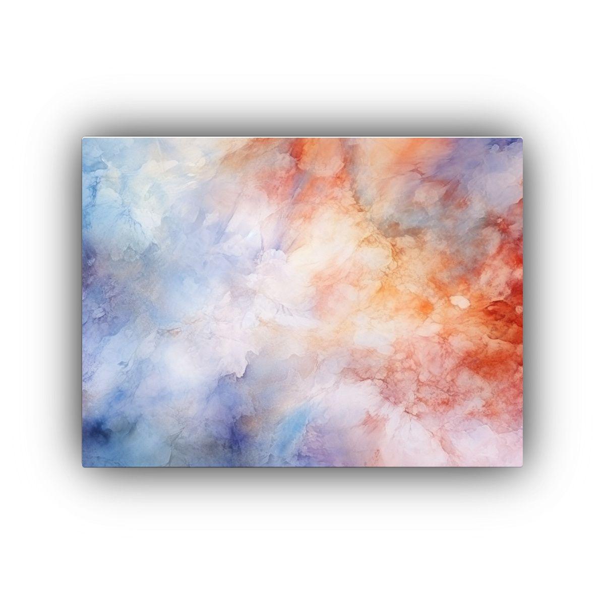 Cuadro Abstracto Acuarela Inspiradora Para Dormitorio 50x40cm-0