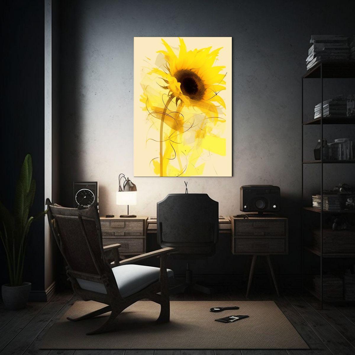 Pintura Decorativa: Arte Horizontal Bonito Forma 50x65cm-2