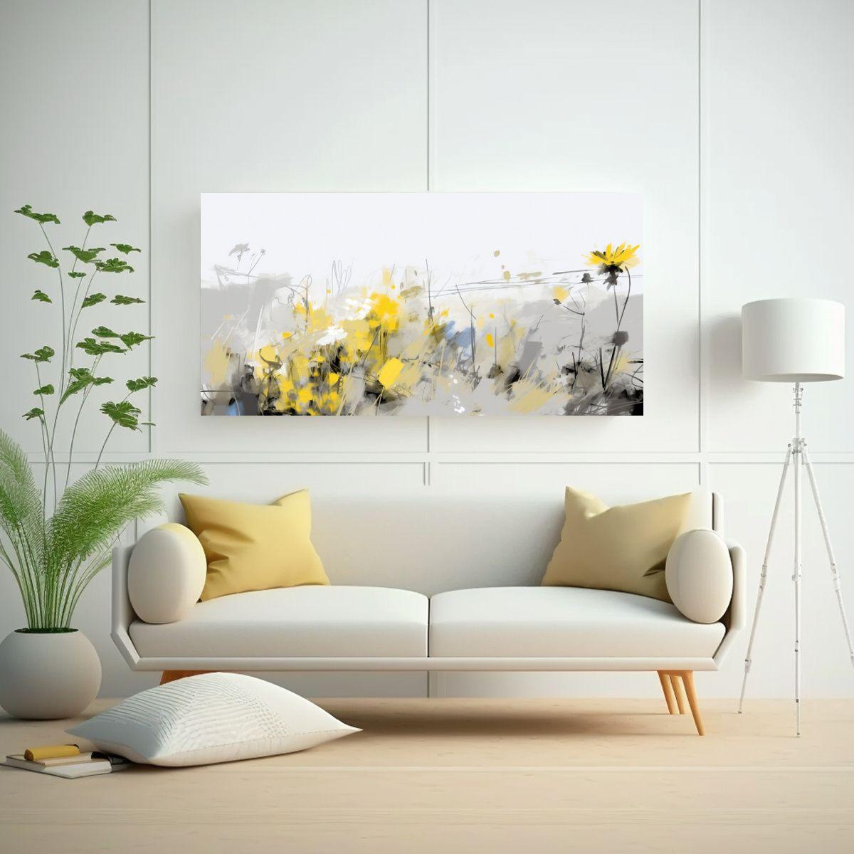 Cuadro Decorativo Minimalista Estilo Sketch 100x50cm-2
