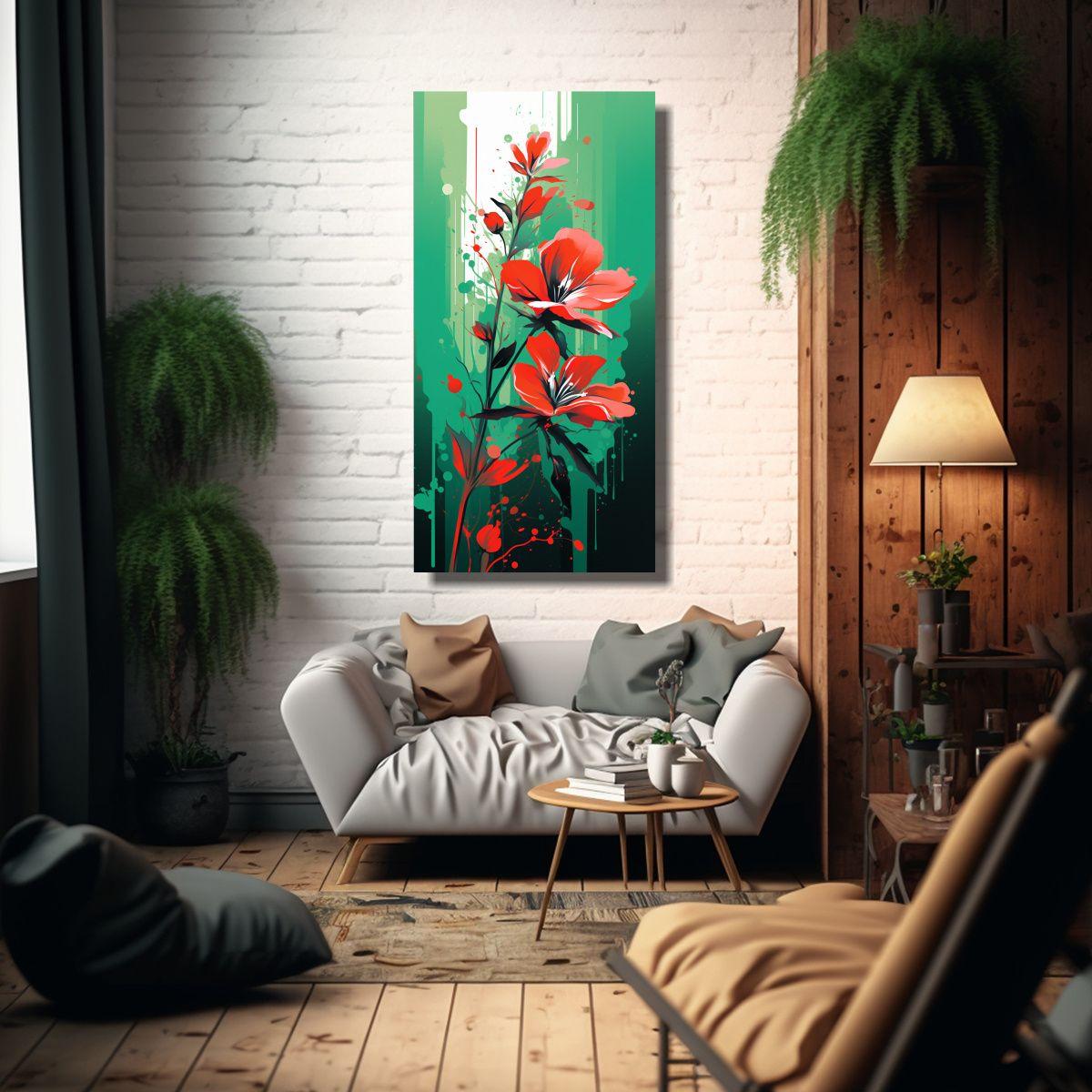Lienzo Decoración Estilo Neonoir Clásico En Colo 80x160cm-2