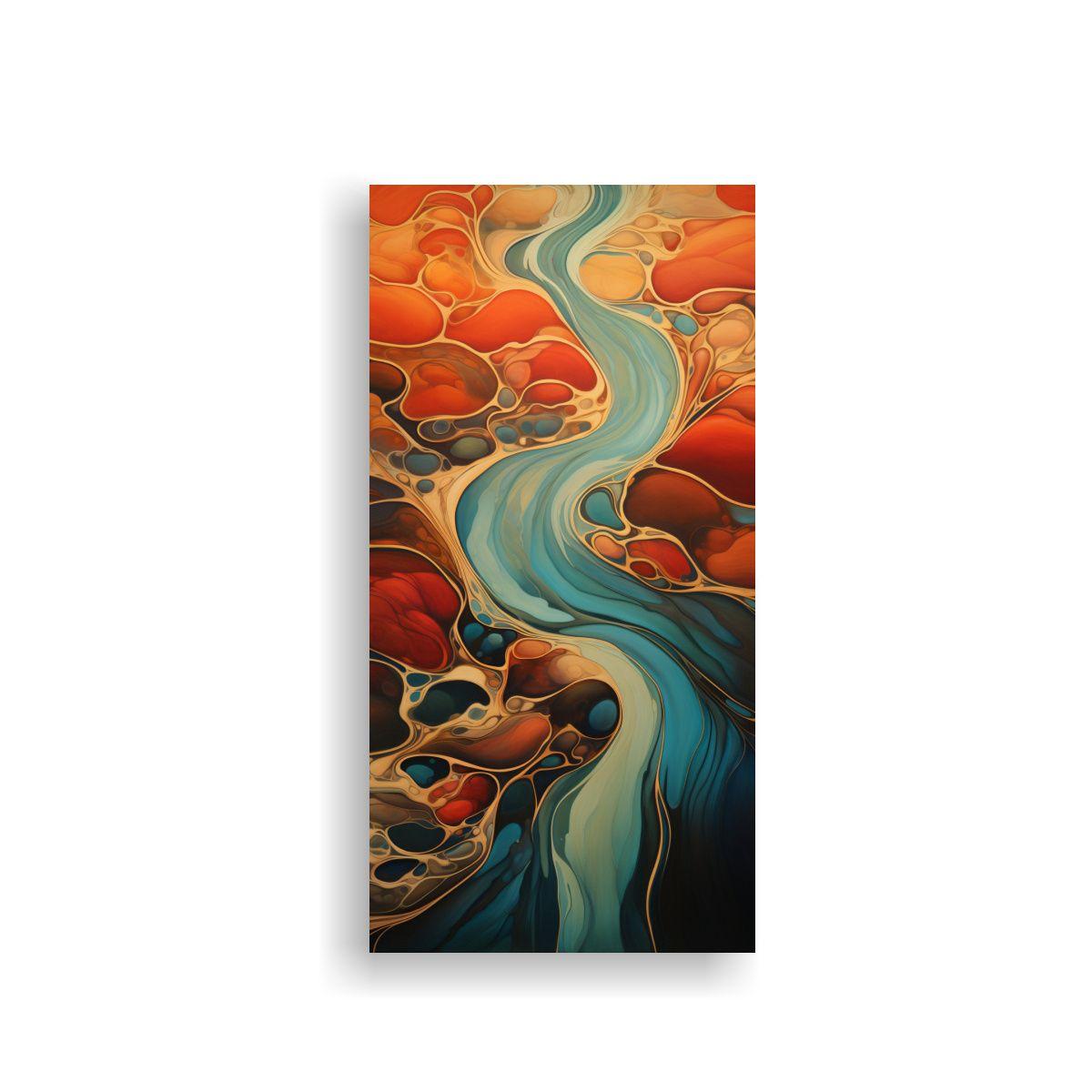 Pinturas Decorativas Abstractas Con Flujo 40x80cm-0