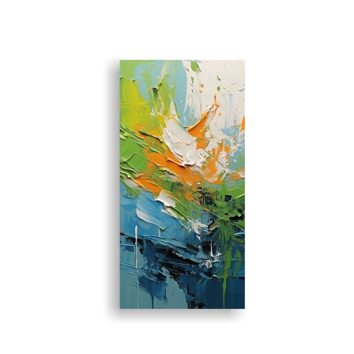 Cuadro Abstracto Expresión Alegre, Armonía 40x80cm-0