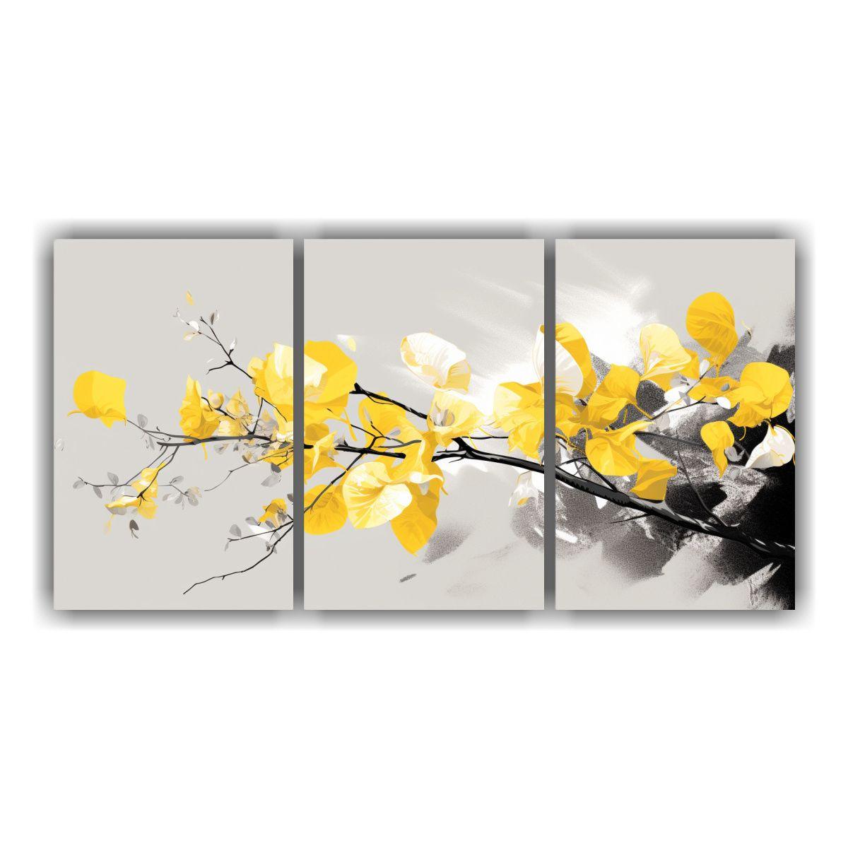 Set 3 Cuadros Dibujo Llamativo De Un árbol 150x75 Cm-0