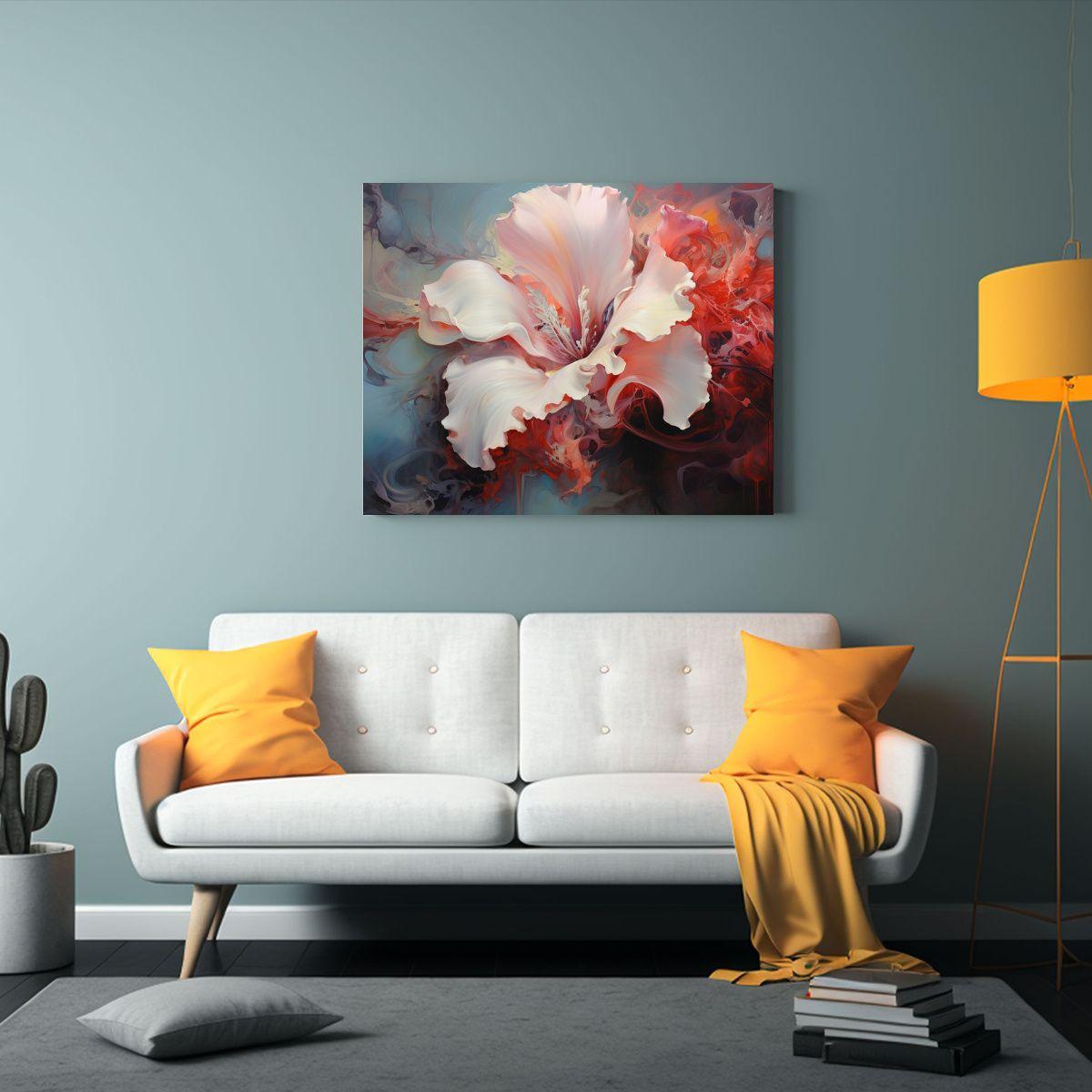 Pinturas Abstractas De Flores Detalladas En óleo. 75x50 Cm-2