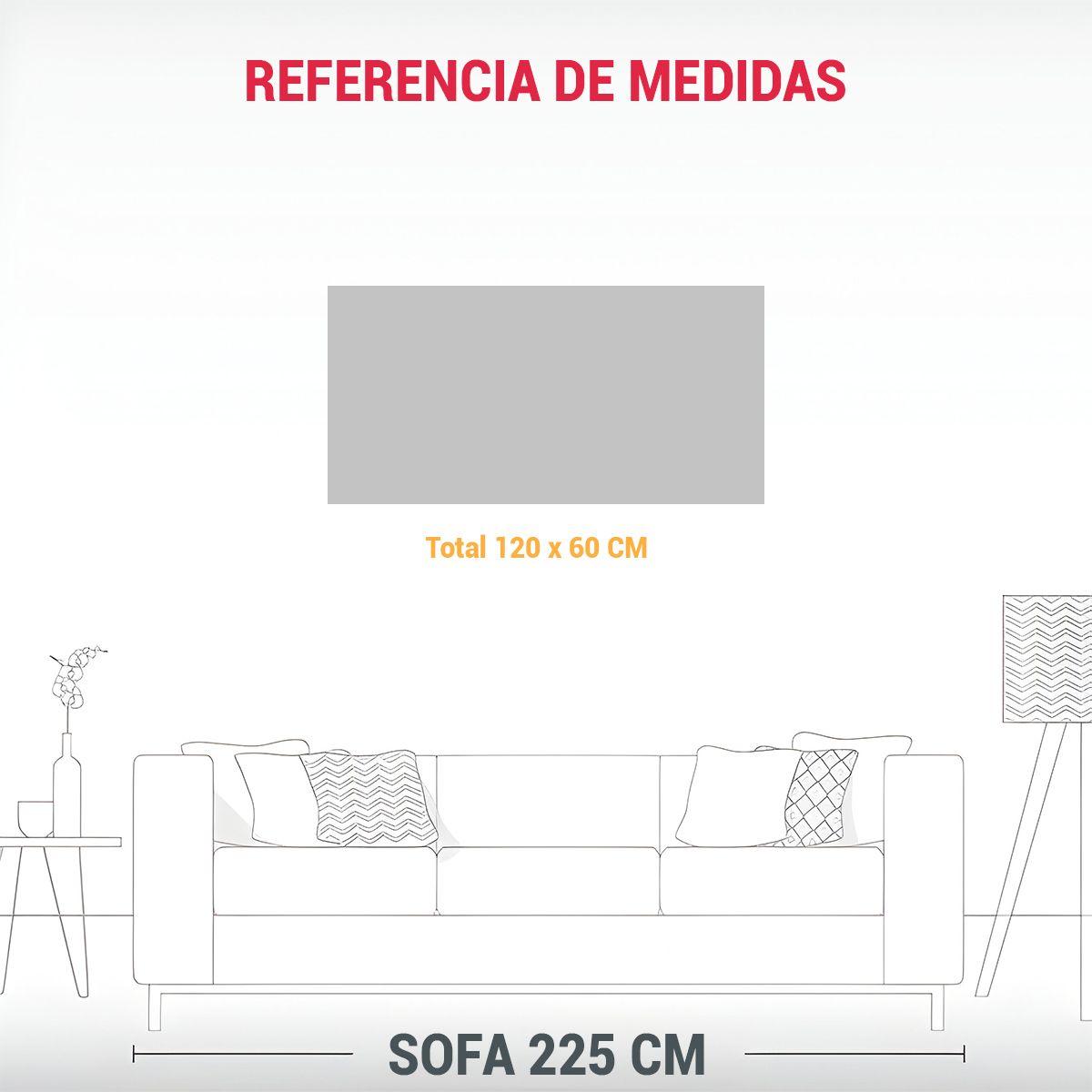 Pintura Decorativa Minimalista: Águila Vibrante 120x60cm-1
