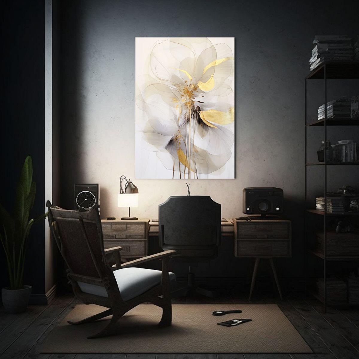 Cuadro Moderno Con Esquema De Tela En Bastidor 80x120cm-2