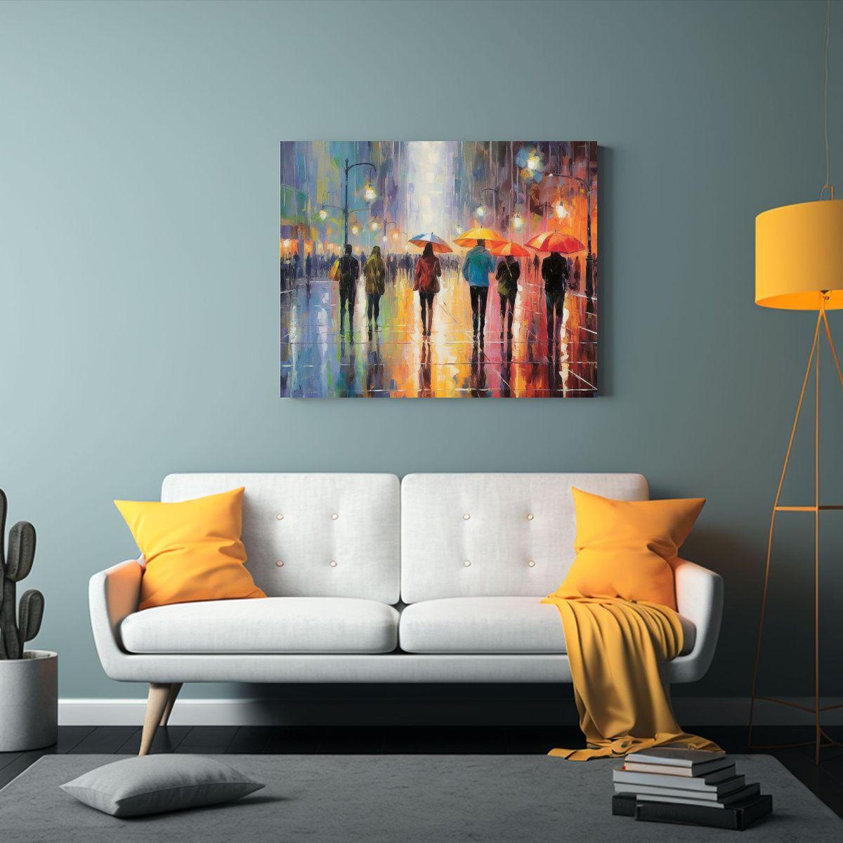 Cuadro Con Textura Creativa De Thanh Binh: Pintura Colorida  65x50cm-2