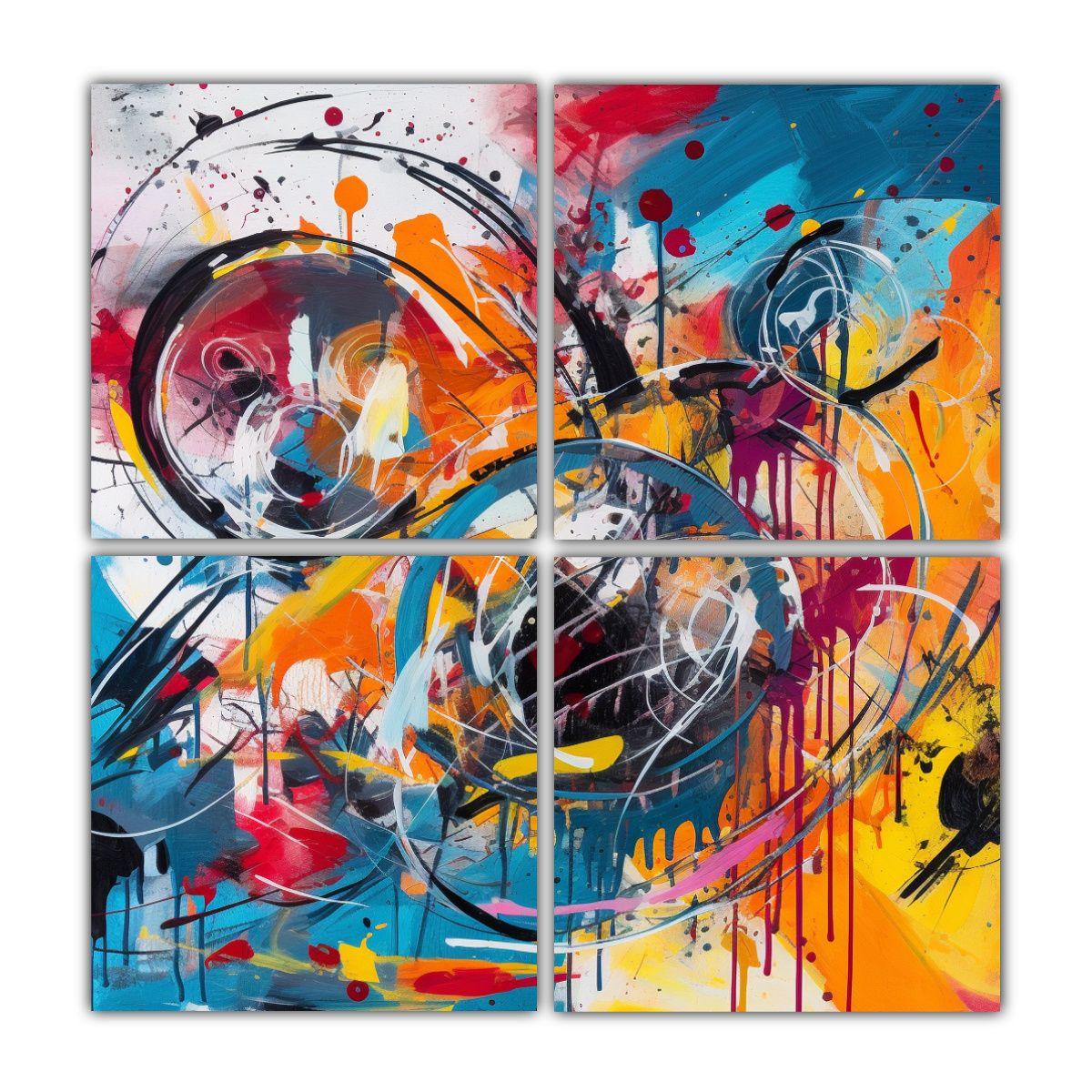 Pinturas Decorativas Que Fusionan La Luminosidad 180x180 Cm-0