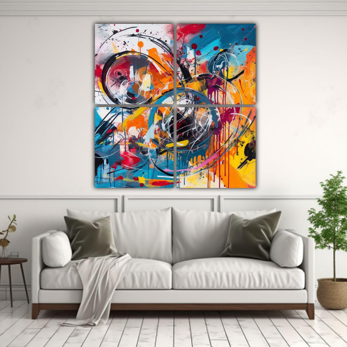 Pinturas Decorativas Que Fusionan La Luminosidad 180x180 Cm-2
