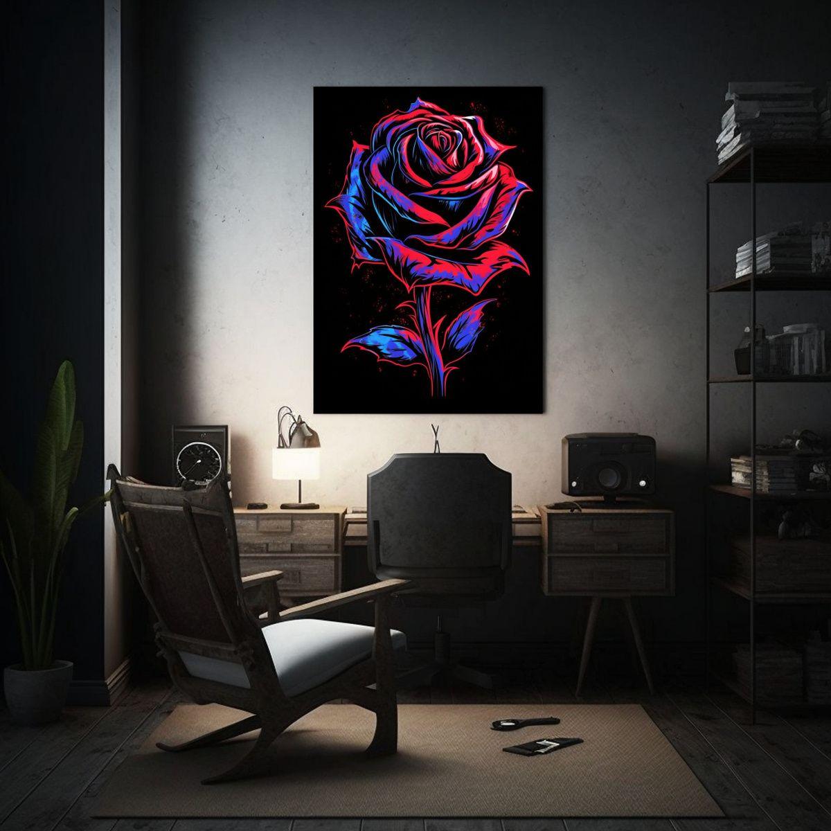 De Lienzo De Cuadro Abstracto Con Impacto Visual 50x65cm-2