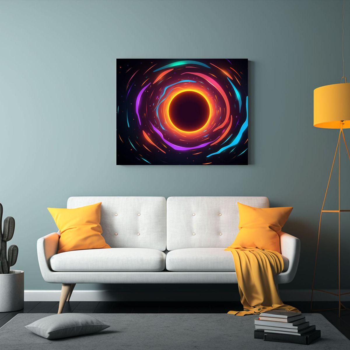 Cuadro De Lienzo Cartoon Flat En Gama De Colores 30x20cm-2