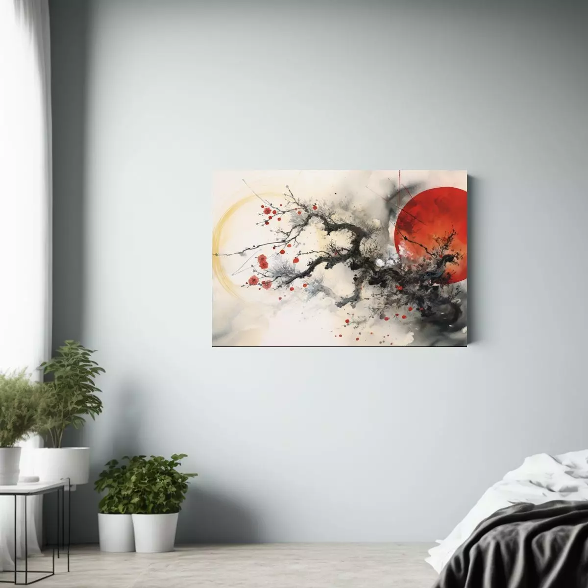Pintura Cocina Estilo Caligrafía China Pintando Universo 120x80cm-2