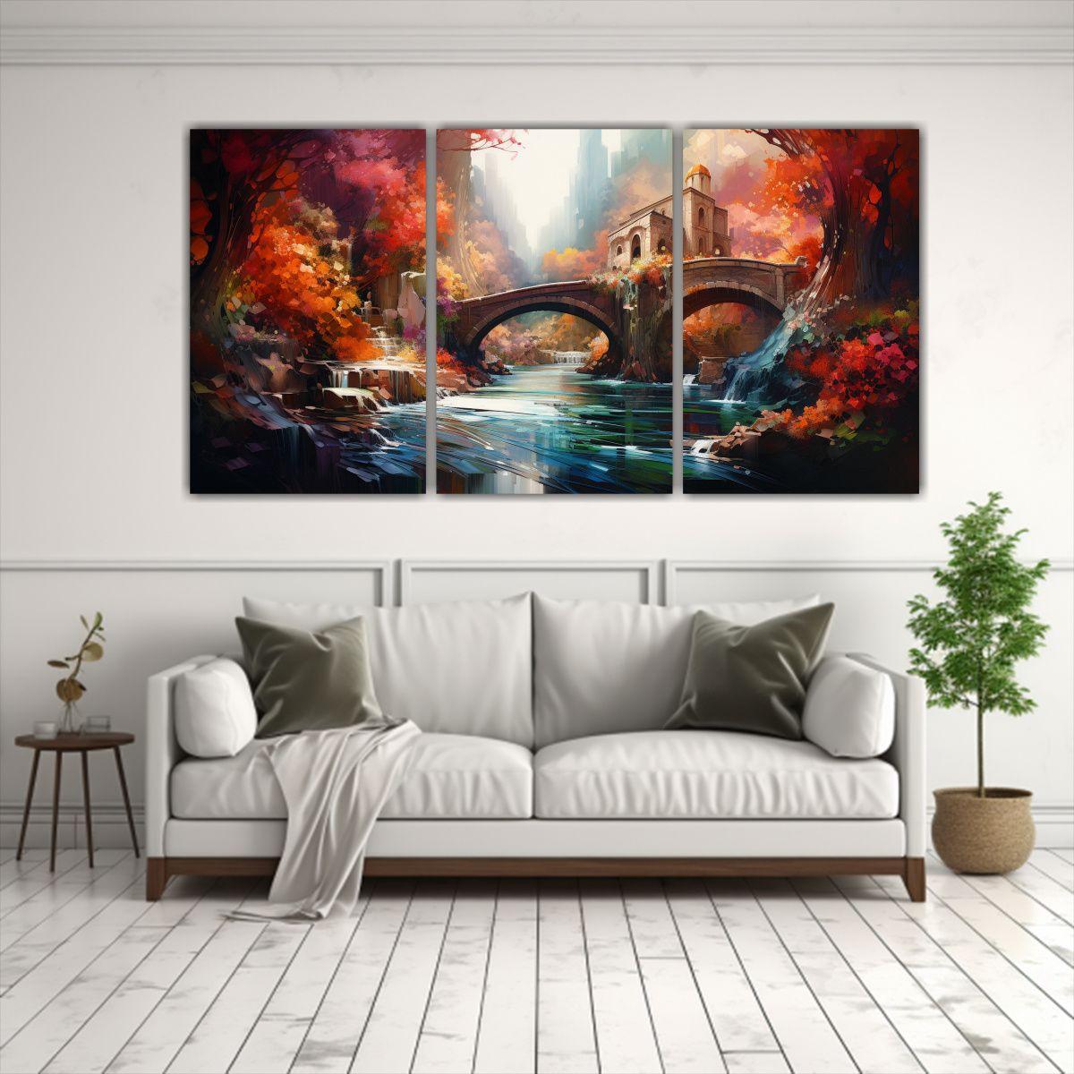Pinturas Paisajes Abstractos: Inspirador 240x120 Cm-2