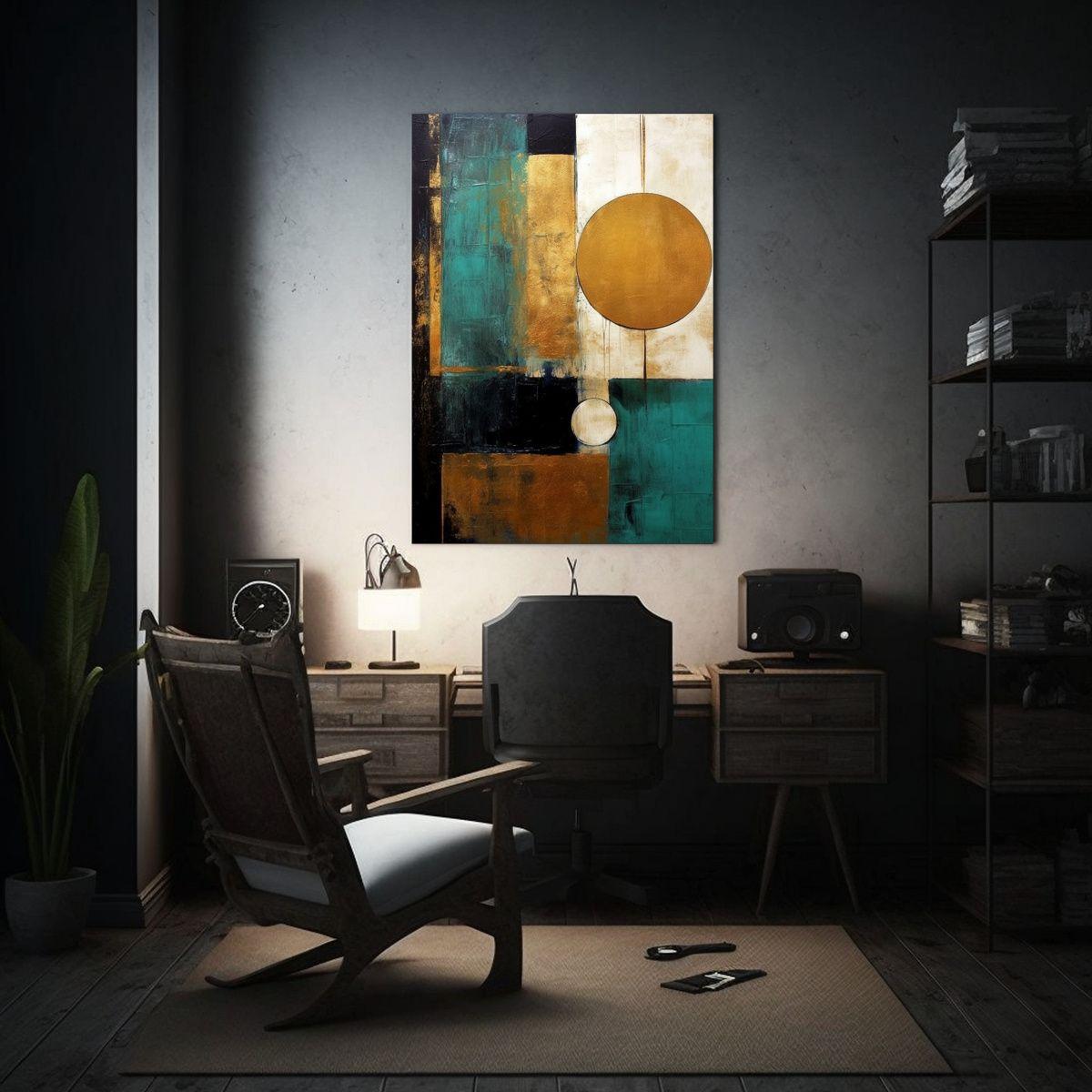 Pintura Abstracta Y Moderna En Lienzo Inspiradora  40x60cm-2