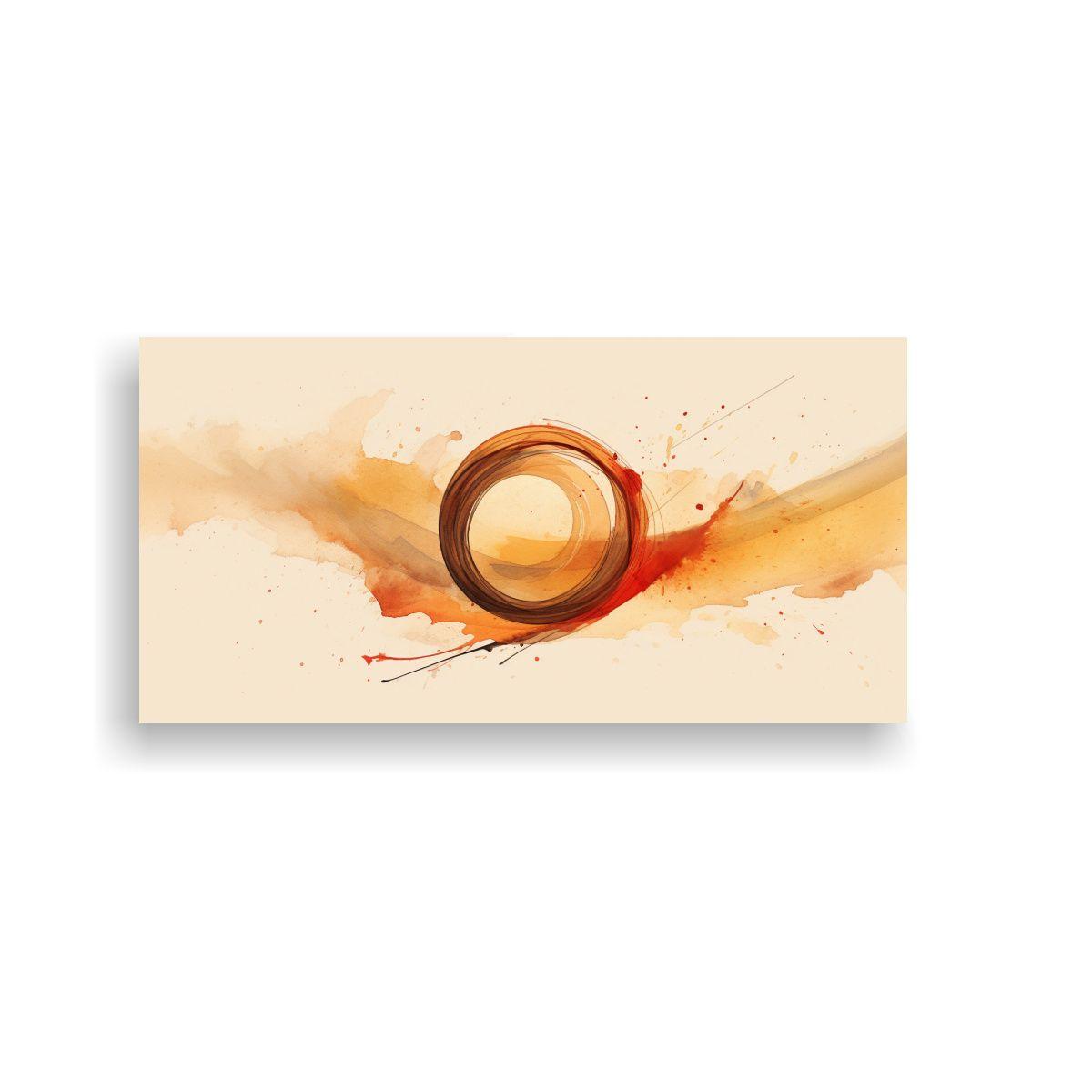 Arte Vanguardista Acuarela Firma Aleatoria Sobre 100x50cm-0