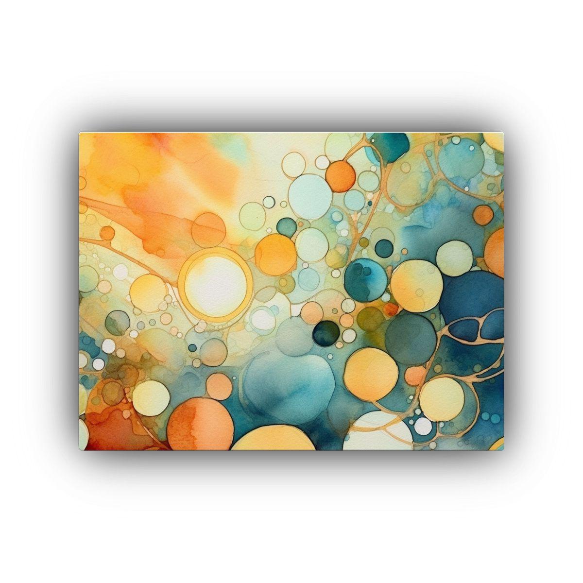 Pintura De Pared Vintage Con Variedad De Colores 120x80cm-0