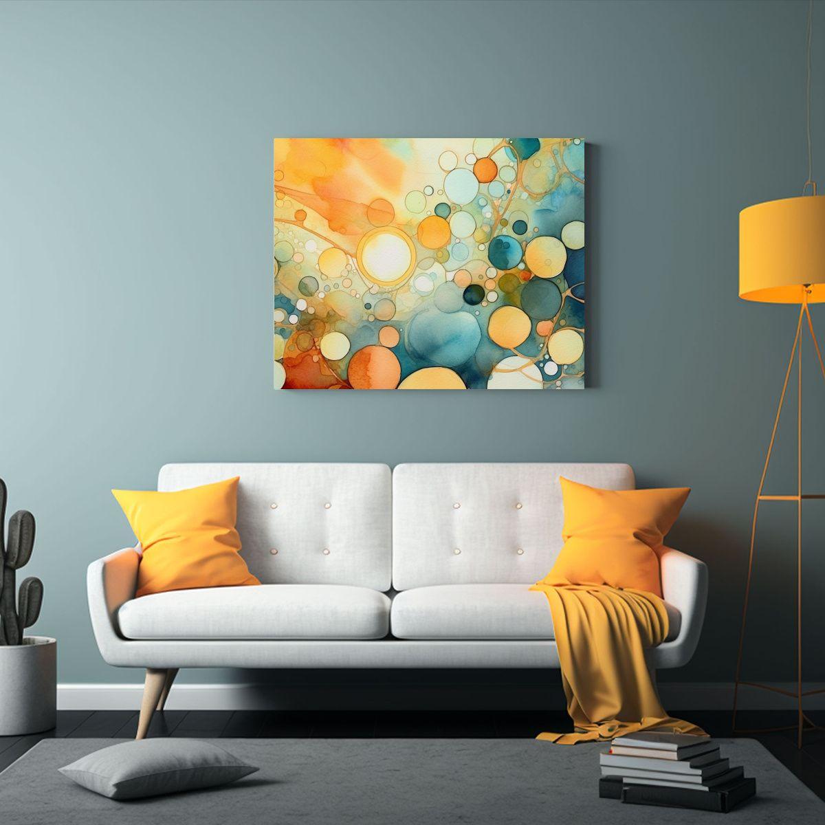Pintura De Pared Vintage Con Variedad De Colores 120x80cm-2
