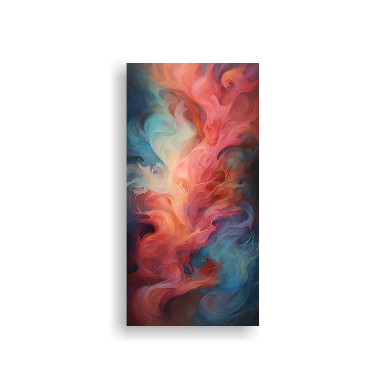 Cuadro Abstracto Con Remolinos De Viento 80x160cm-0