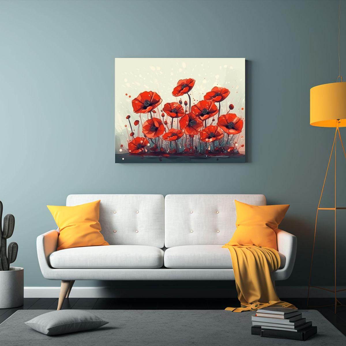 Pintura Decorativa Del Concepto De Memorial Day 90x60cm-2