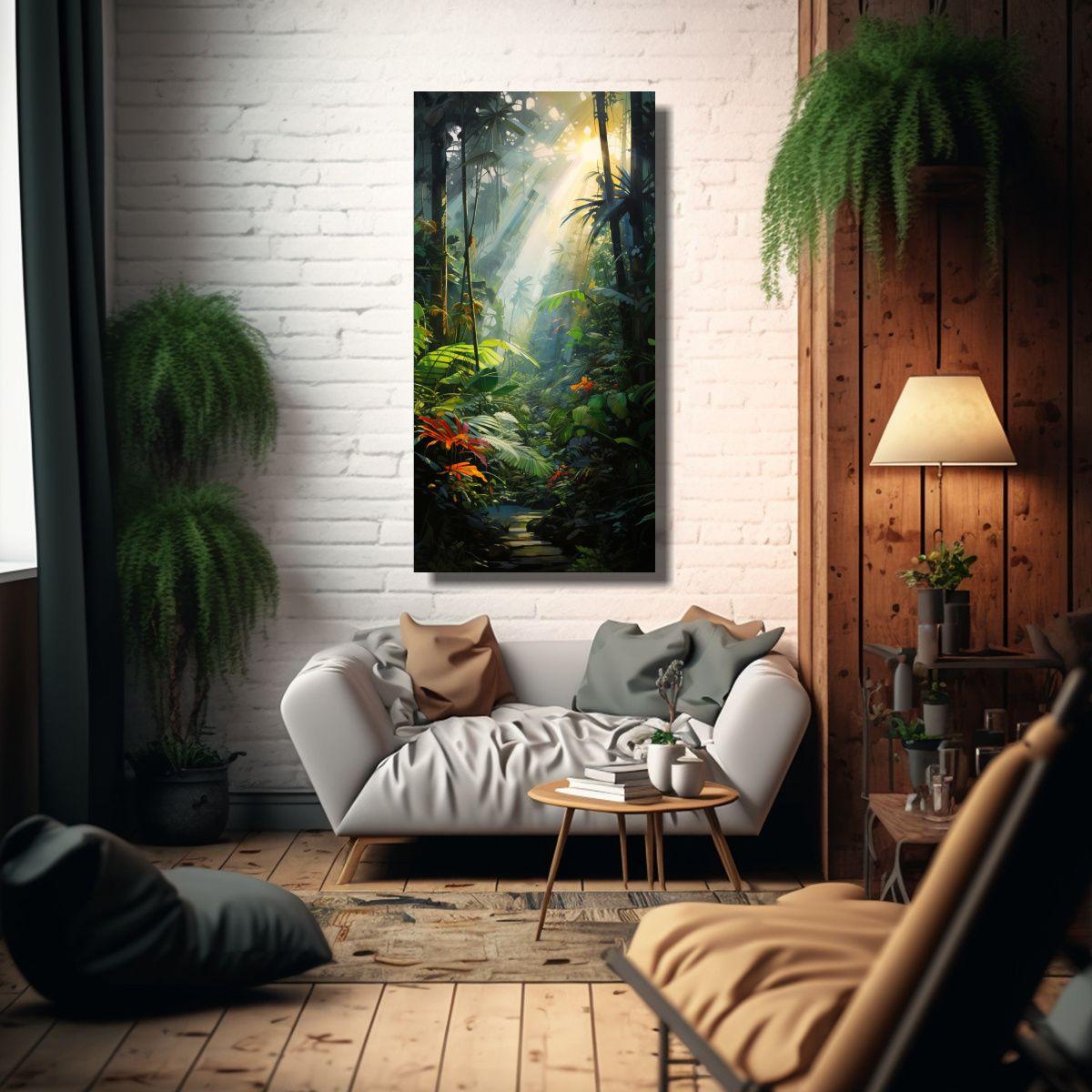 Pinturas Decorativas De Alta Calidad En Un Bosque  20x40cm-2