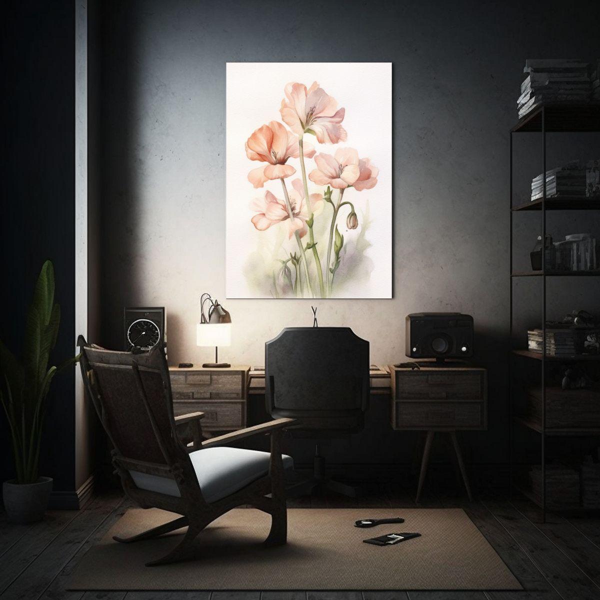 Pintura Acuarela De Una Pieza Con Composición 30x45cm-2
