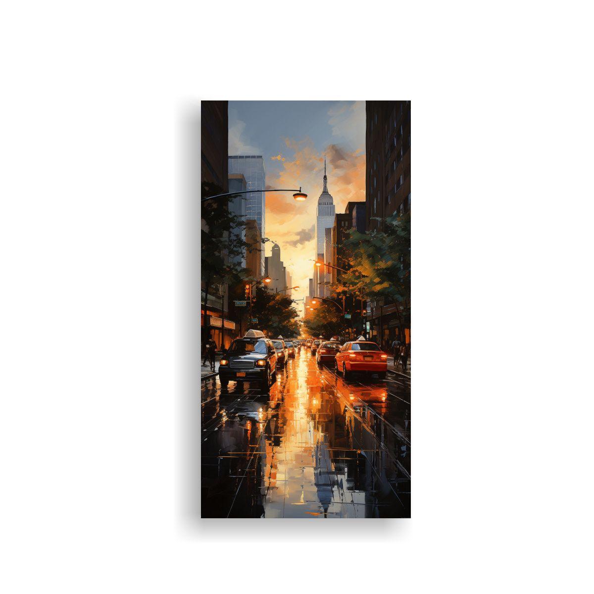 Pintura Decorativa Lienzo Gama De Colores 70x140cm-0