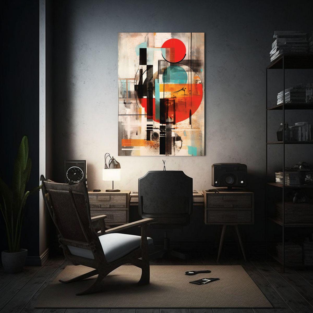 Pinturas Decorativas Estilo Bauhaus Mezclado Con Graffiti Pa 20x30cm-2