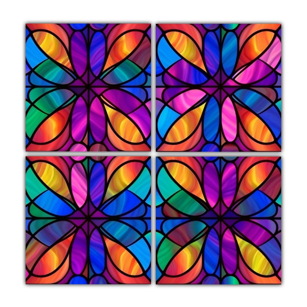 Cuadro De Tela Movimiento Urbano Con Patrón De 140x140 Cm-0