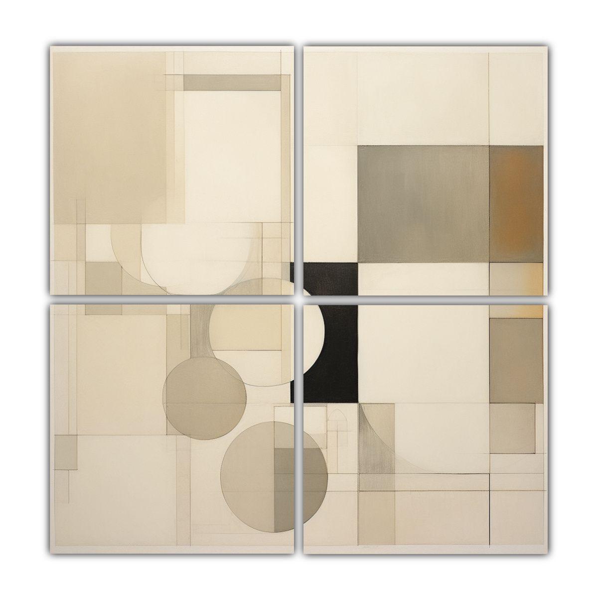 Cuadros Decorativos De Fantasía Con Formas 180x180 Cm-0