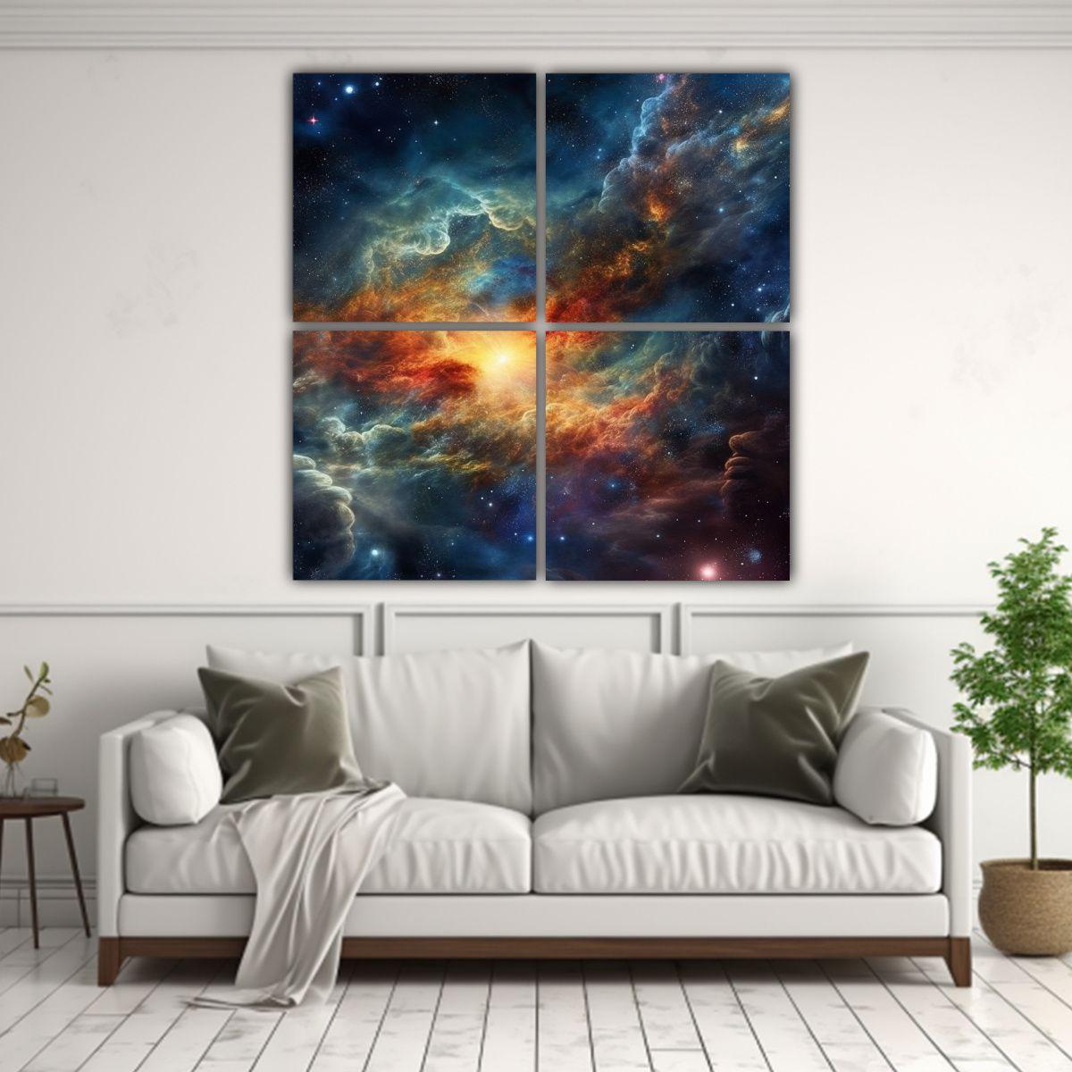 Cuatro Artes Calidos Exposición: Galaxias 180x180 Cm-2