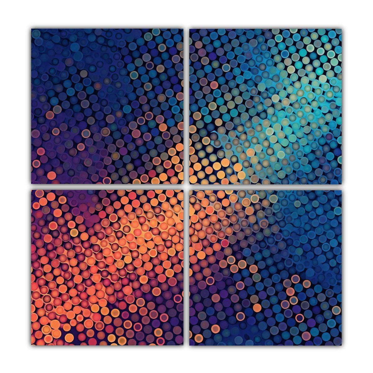Pinturas Decorativas Estilo Galería Con Lienzo 120x120 Cm-0