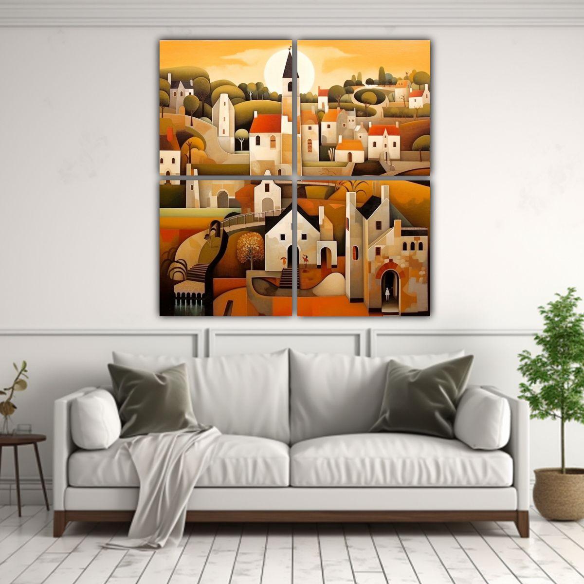 Pinturas De Decoración Estilo George Birrell, 200x200 Cm-2