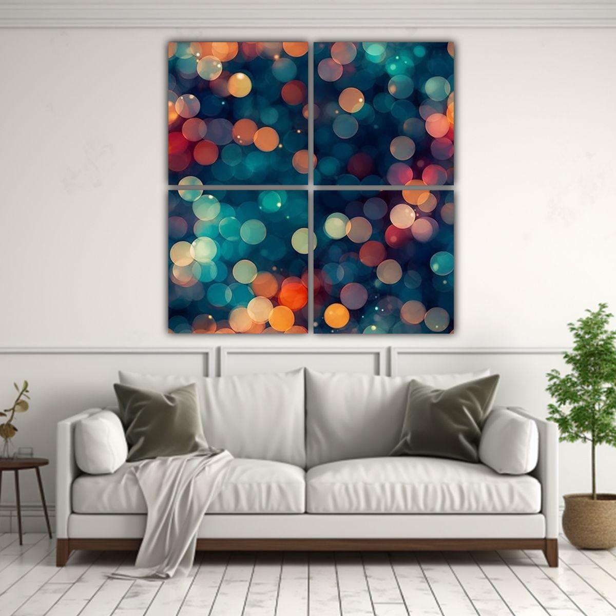 Cuadros Decorativos Estilo Bokeh De Alta Calidad 100x100 Cm-2