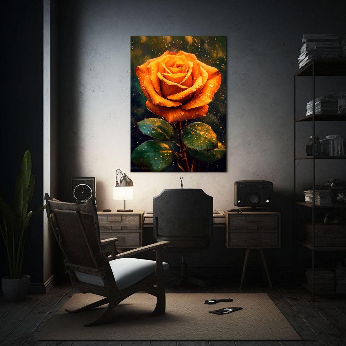 1 Pieza Expresión Espacio La Rosa Obra Maestra 30x45cm-2