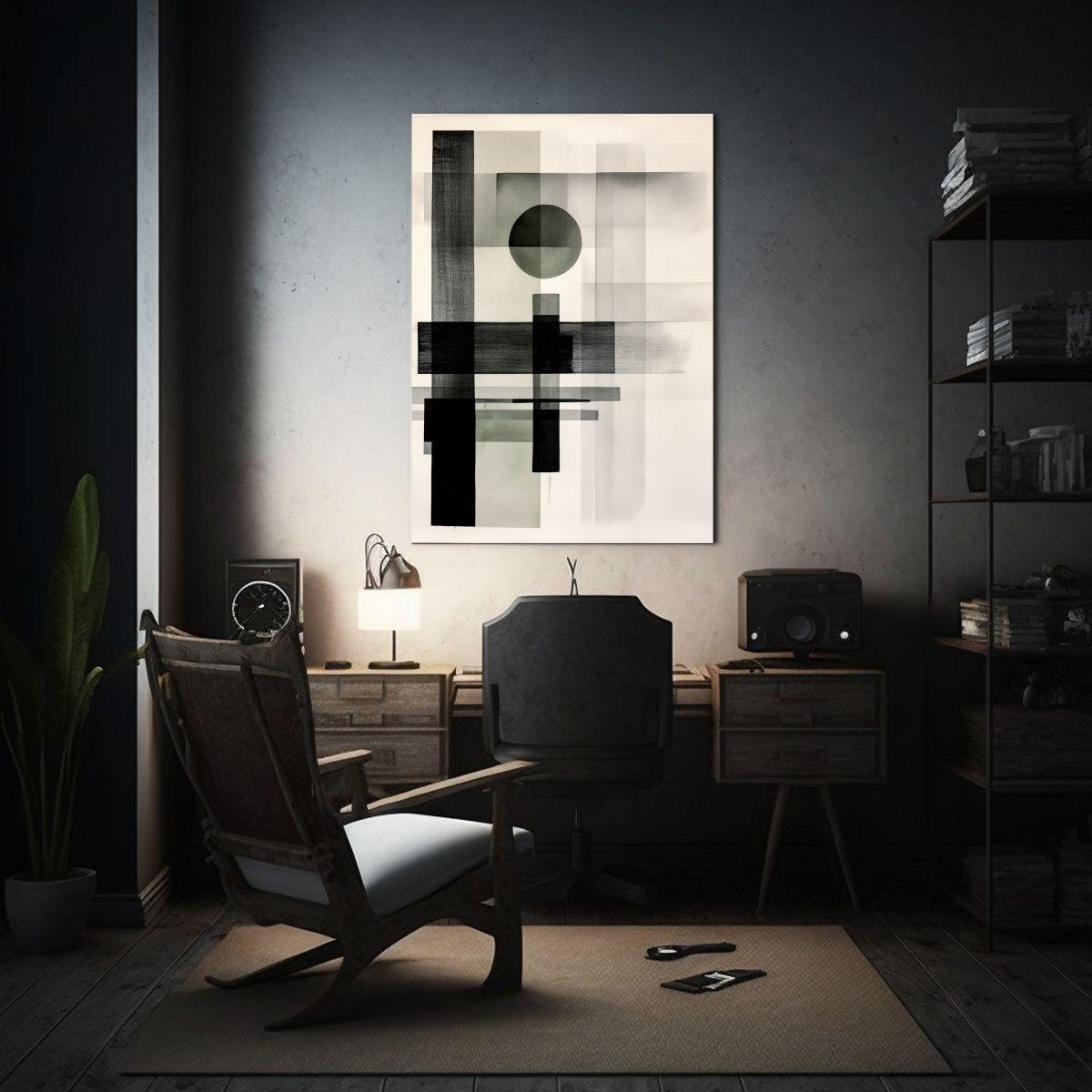 Escenario Abstracto De Arte Con Forma Rectangular 30x45cm-2