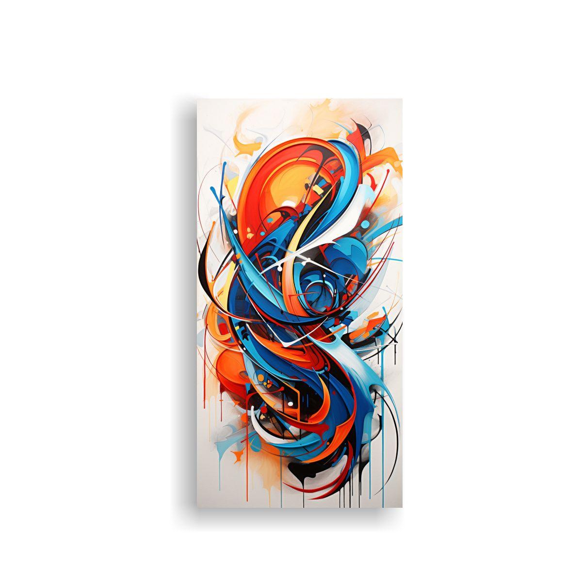 Pinturas Decorativas Abstractas En Fusión De 50x100 Cm-0