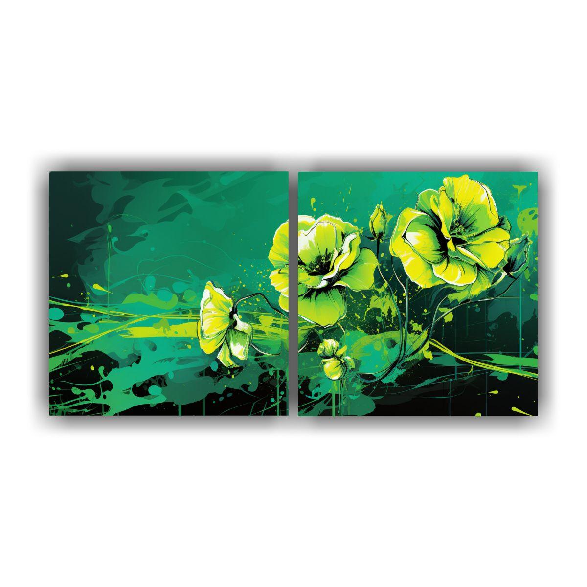Pinturas Decorativas Intensas En Estilo Neonoir 80x40 Cm-0