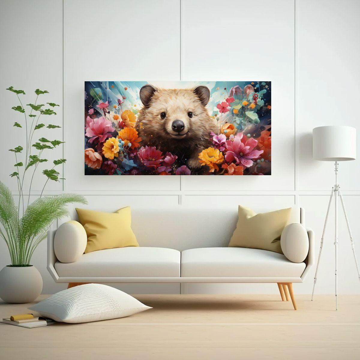 Cuadro Impreso Rectangular Estilo Pintura 160x80cm-2