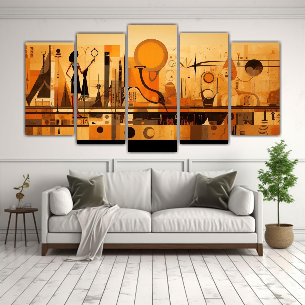 Pinturas Decorativas Arte Detalles Abstractos 250x125 Cm-2