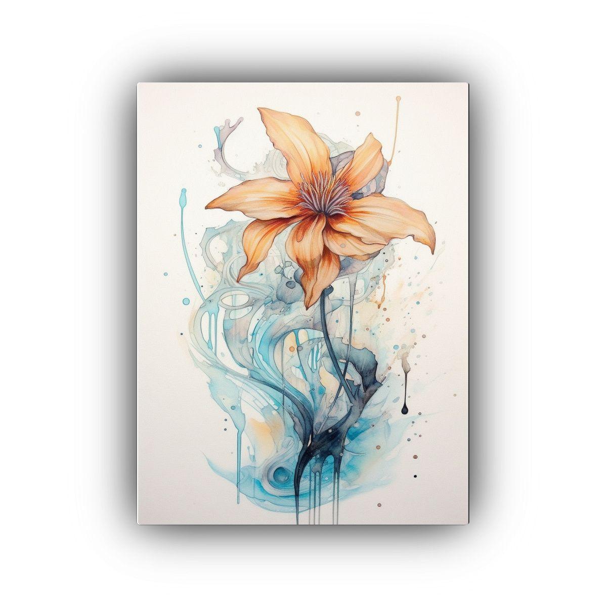 Cuadro Flores Inspiradoras Estilo Street Art 60x90cm-0