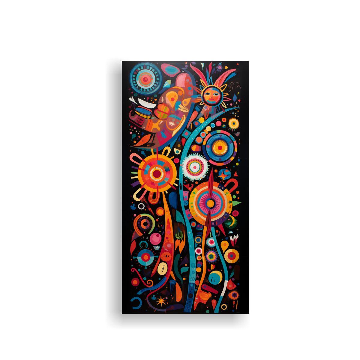 Cuadro En Bastidor Inspirado En La Vivacidad Del A 70x140cm-0