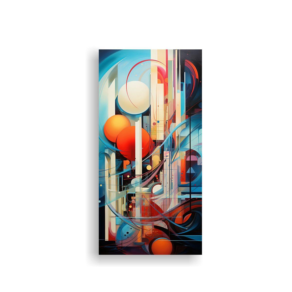 Cuadros Abstractos De Rostros: Arte De Pared 70x140cm-0
