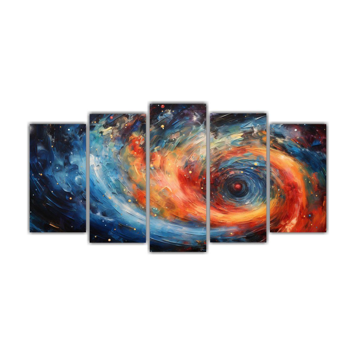 Pinturas Abstractas De Galaxias Giratorias Para 150x75 Cm-0