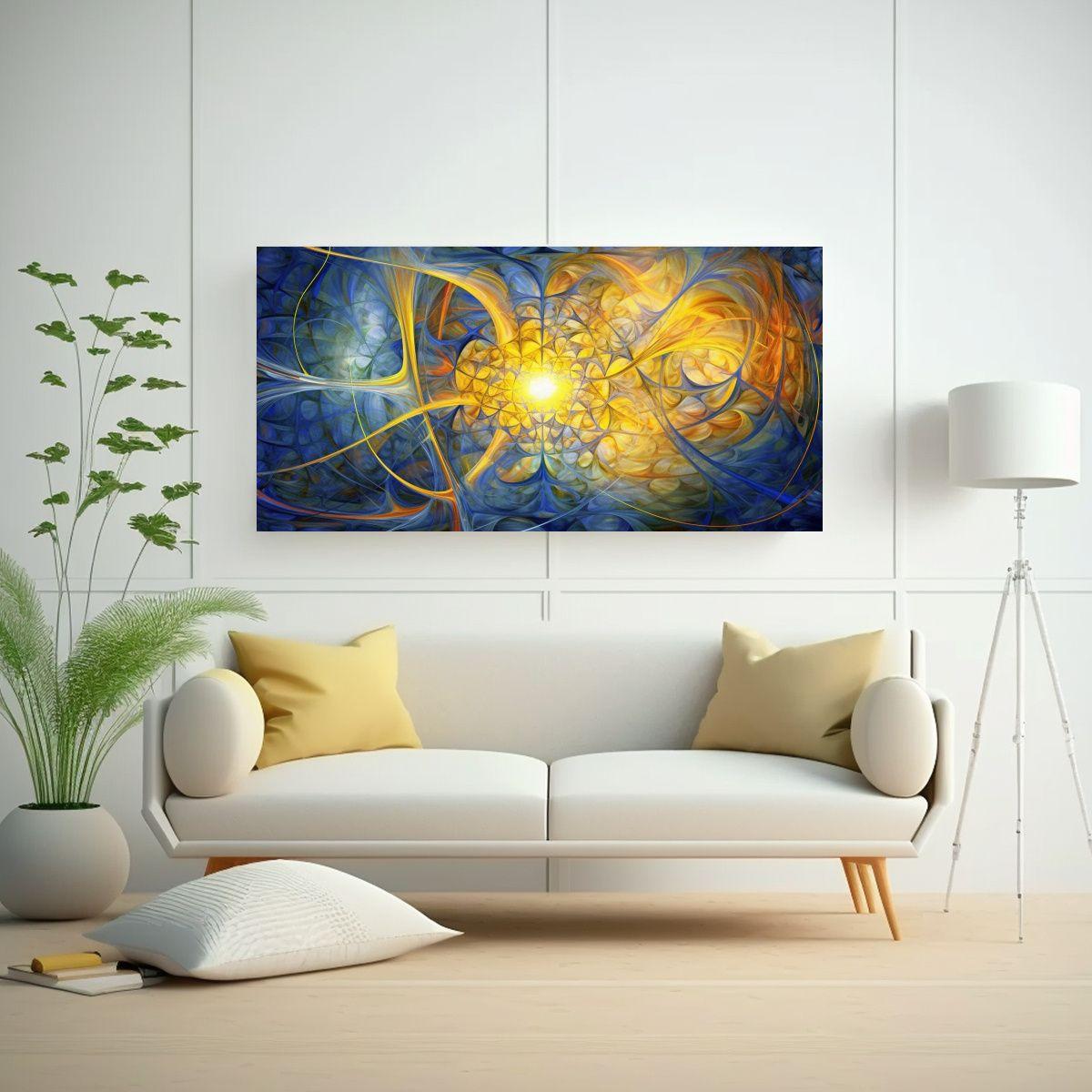 Pinturas Abstractas Culturales De Campos 120x60cm-2